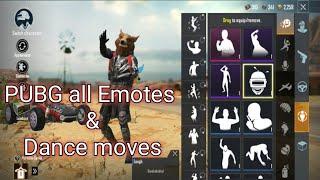 PUBG all Emotes and Dance moves|Season 1-13|PUBG Mobile