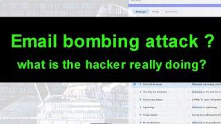 Email bombing with subscription (DOS attack) ,  email cluster bomb explanation