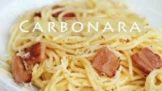 Easy Spaghetti Carbonara Recipe 스파게티 까르보나라 만들기 - 한글자막