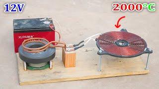 I make high power electric stove from a Magnet and Motor / alternative in the gas crisis