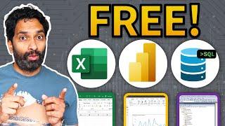 How to get Excel & MS Office for FREE (Power BI + SQL too)