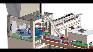 Filling and Capping Machine Animation