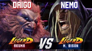 SF6 ▰ DAIGO (Akuma) vs NEMO (M.Bison) ▰ High Level Gameplay