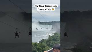 Thrilling experience #zipline over the #niagarafalls #ziplineadventure #niagarafallscanada #travel