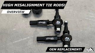 Gktech High Misalignment 240sx Skyline Outer Tie Rod Ends - Install