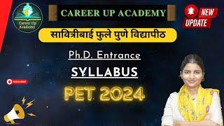 SPPU PUNE PET (Ph.D Entrance) Syllabus Discussion 2024