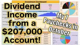 How Much My Dividend Portfolio Paid Me in October! ($207,000 Account)