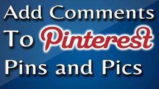 How to Comment On A Pinterest Pin: Picture Comments