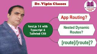 Nested Dynamic Routes Next.js Typescript | Next.js 14 Tutorial -9 | Dr Vipin Classes