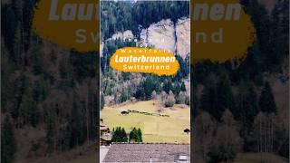 Lauterbrunnen, Switzerland: A Valley of 72 Waterfalls and Stunning Alpine Beauty #shorts #shortsfeed