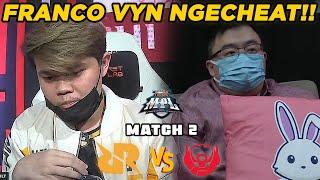 FRANCO VYN TERLALU GILA!! WAJIB DIBAN KALO KAYA GINI MAH!! - RRQ VS BTR MATCH 2