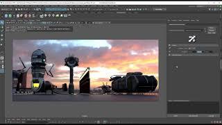 OctaneRender for Maya Lesson 3.3: Octane Environment Lighting Using HDRI ImageTexture Environment