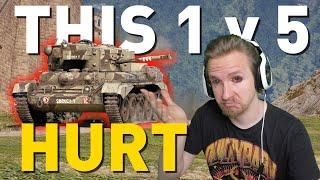 This 1 v 5 HURT in World of Tanks!