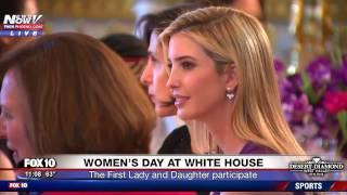 WATCH: Melania and Ivanka Trump Celebrate Women's Day At The White House (FNN)