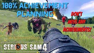 Serious Sam 4- 100% Achievement Planning - Don't Miss Any Achievements