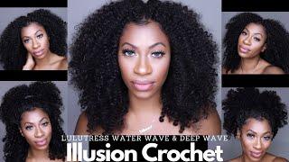 $20 illusion crochet & in depth blending tutorial ft. Lulutress water wave 12" & deep wave 12"
