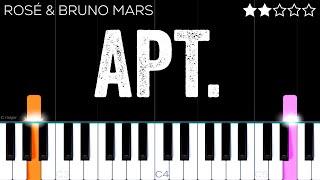 ROSÉ & Bruno Mars - APT. | EASY Piano Tutorial