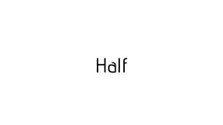 How to pronounce Half / Half pronunciation