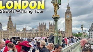 London City Tour 2024 | 4K HDR Virtual Walking Tour around the City | London Street Walk