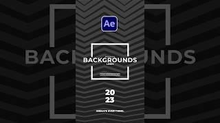 Level Up Your Backgrounds With 1 Simple Trick in After Effects #aftereffect