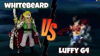 Prime Whitebeard Vs Luffy Gear 4 one piece fights / mugen