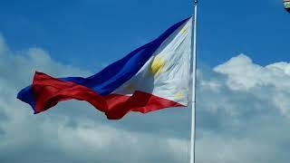 The Philippine National Flag Waving Proud Mabuhay