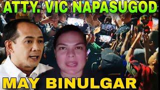 Atty. Vic Rodriguez napasugod sa labas ng Veterans memorial Medical Center Nagsalita na