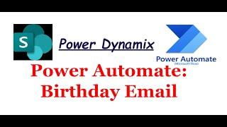 Birthday Email Automation with Power Automate