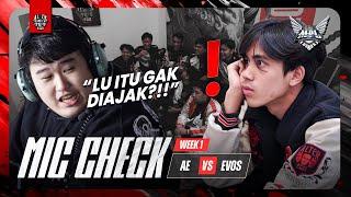 MIC CHECK ALTER EGO VS EVOS | WEEK 1 - DAY 1 | MPL SEASON 13