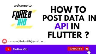 How to Post data in Api using Flutter.