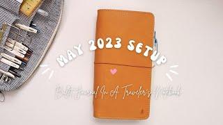 MAY 2023 PLANNER SETUP | TRAVELERS NOTEBOOK | HOW I GET ALL THAT STUFF IN THERE