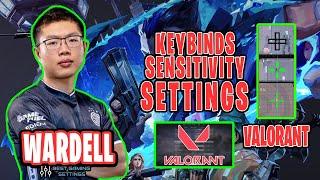 TSM WARDELL Valorant Settings Sensitivity Keybinds Crosshair and Setup 2021