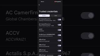 View User Certificates and Certificate Authorities on Android