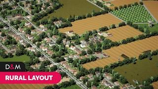 Making a REALISTIC European RURAL COMMUNITY Layout | Design & Manage