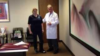 Your Houston Chiropractor Dr Gregory Johnson Works On Patient With Fractured Foot & Limp