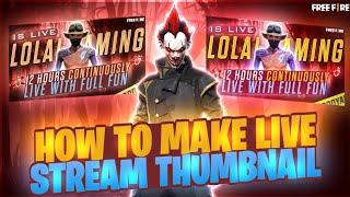 How to make livestream thumbnail in tamil || Lolai Gaming ||