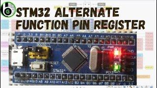 STM32 Pin out and Pin Mapping : Alternate Function Pin register | STM32 blue pill|| Bare metal code