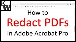 How to Redact PDFs in Adobe Acrobat Pro