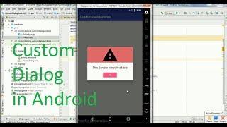 How to create custom dialog in android studio 3. 0