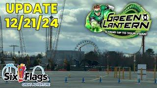 Green Lantern/Parachutes Demo Update 12/21/24 | Six Flags Great Adventure