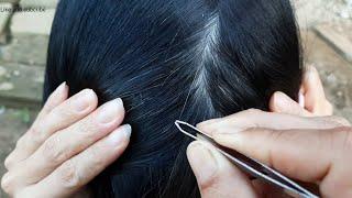 mencabut uban istriku|Plucking white hair