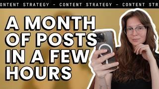 How to batch create an ENTIRE MONTH of Instagram posts in Canva