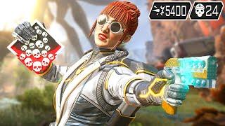 SUPER HORIZON 24 KILLS AND 5400 DAMAGE (Apex Legends Gameplay)