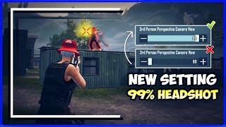 OMG ! Secret setting in bgmi/pubg for 99% headshot | 3rd person perspective camera view setting