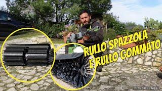 Accessorio rullo spazzola e rullo gommato - multifunzione egopower plus