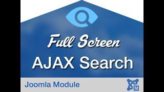 Fullscreen AJAX Search