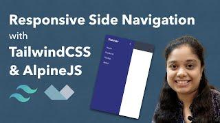Responsive Side Navigation with Tailwind CSS and Alpine JS
