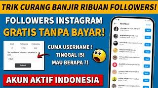 CARA MENAMBAH FOLLOWERS INSTAGRAM GRATIS 2024 PERMANEN