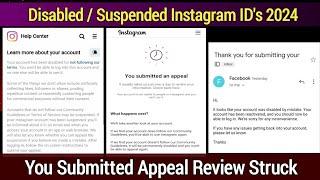 Your Account Has Been Disabled Violating Our Terms | You Submitted Appeal Instagram Suspended 2024