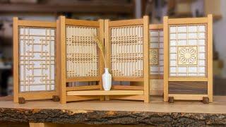 Making Japanese Shoji Screens / Tabletop Decorative Panels